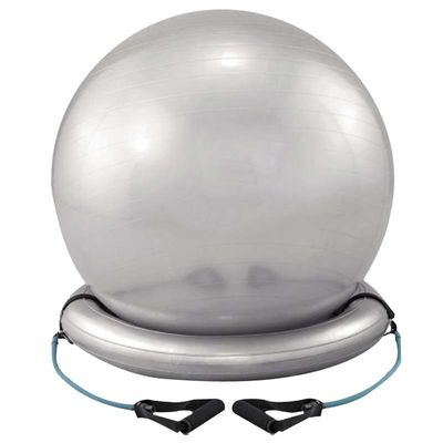 Faixa estourada baixa da resistência da estabilidade de Ring Inflating 55cm da bola do exercício do PVC grande anti