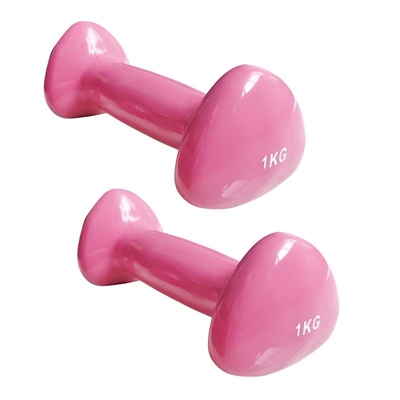 O vinil dos pesos do equipamento do Gym do ferro fundido que mergulha o neopreno revestiu colorido